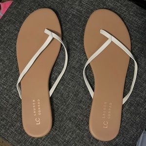 Brand New Lauren Conrad white sandals